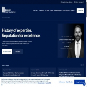 Скриншот главной страницы сайта labaton.com