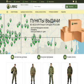 Скриншот главной страницы сайта labaz.ru