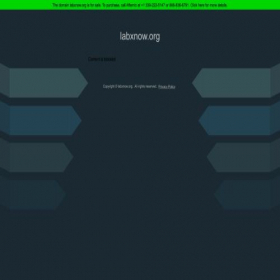 Скриншот главной страницы сайта labxnow.org