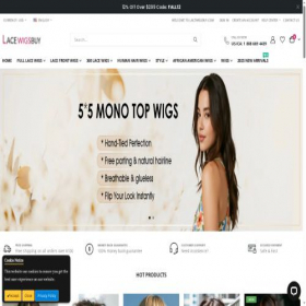 Скриншот главной страницы сайта lacewigsbuy.com