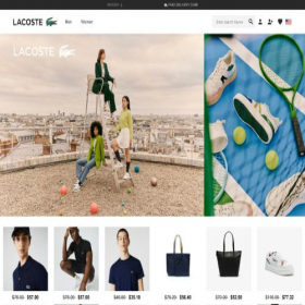 Скриншот главной страницы сайта lacosteoutletsonline.com
