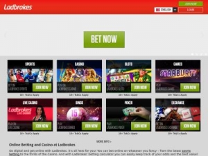 Скриншот главной страницы сайта ladbrokes.com