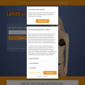 Скриншот главной страницы сайта ladies.de