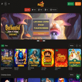 Скриншот главной страницы сайта lafiestacasino.com