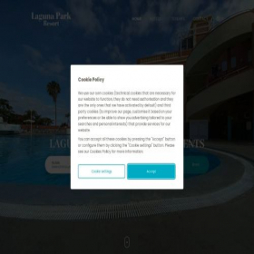 Скриншот главной страницы сайта lagunaparkresort.com