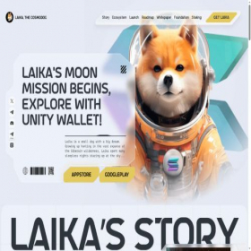 Скриншот главной страницы сайта laika.org