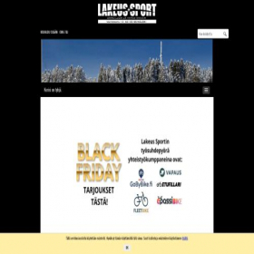 Скриншот главной страницы сайта lakeussport.fi