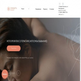 Скриншот главной страницы сайта lancette-nn.ru