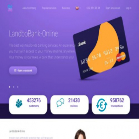 Скриншот главной страницы сайта landbo-bankfilial.com
