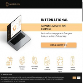 Скриншот главной страницы сайта landing.collectnpay.com
