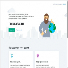 Скриншот главной страницы сайта landing.nmasalov.ru