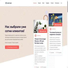 Скриншот главной страницы сайта landlead.ru