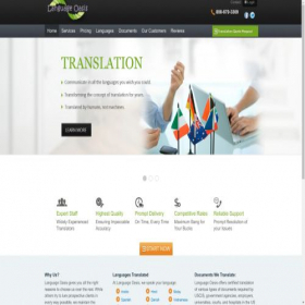 Скриншот главной страницы сайта languageoasis.com