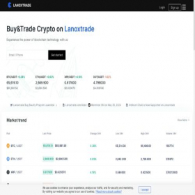 Скриншот главной страницы сайта lanoxtrade.com