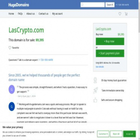 Скриншот главной страницы сайта lascrypto.com