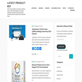 Скриншот главной страницы сайта latestproductkey.com