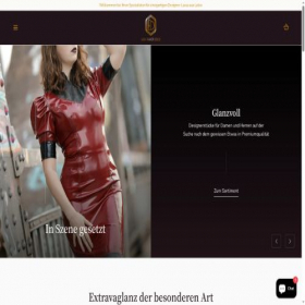 Скриншот главной страницы сайта latex-fashion.de