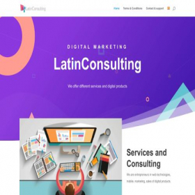 Скриншот главной страницы сайта latinconsulting.net
