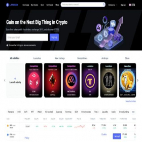 Скриншот главной страницы сайта latoken.com