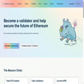 Скриншот главной страницы сайта launchpad.ethereum.org