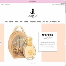 Скриншот главной страницы сайта laurenjayparis.co.uk