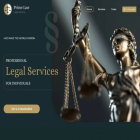 Скриншот главной страницы сайта law-prime.com