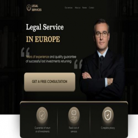 Скриншот главной страницы сайта lawyerbroker.net