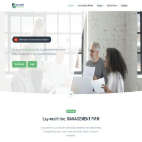 Скриншот главной страницы сайта lay-wealth.io
