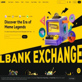 Скриншот главной страницы сайта lbank.com