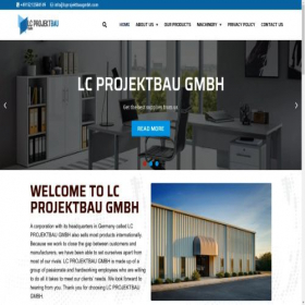 Скриншот главной страницы сайта lcprojektbaugmbh.com