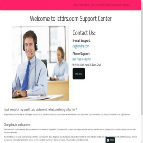 Скриншот главной страницы сайта lctdrs.com