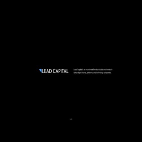 Скриншот главной страницы сайта leadcapital.com