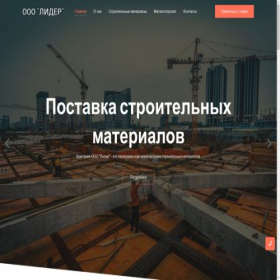 Скриншот главной страницы сайта leader-ekb.ru