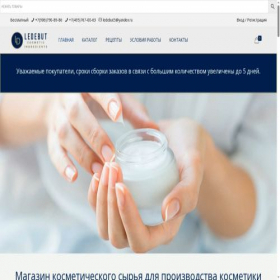 Скриншот главной страницы сайта ledebut.ru