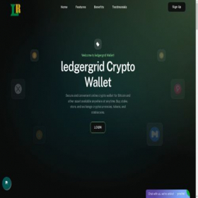Скриншот главной страницы сайта ledgergrid.info