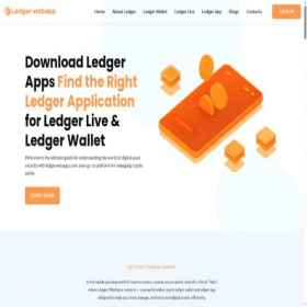 Скриншот главной страницы сайта ledgerwebapps.com