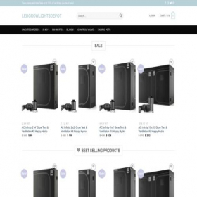 Скриншот главной страницы сайта ledgrowlightsdepot.shop