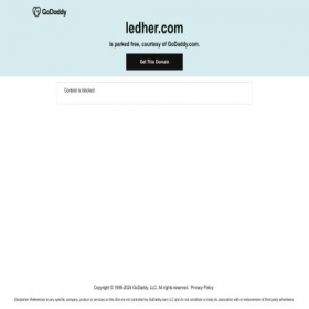 Скриншот главной страницы сайта ledher.com