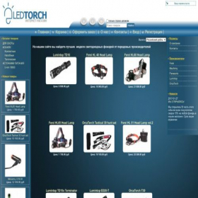 Скриншот главной страницы сайта ledtorch.ru