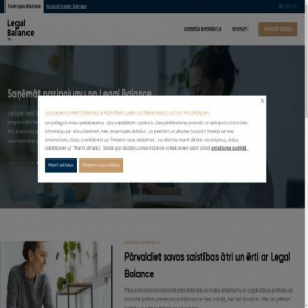 Скриншот главной страницы сайта legalbalance.lv