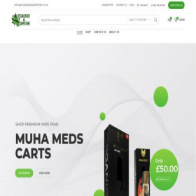 Скриншот главной страницы сайта legalbudandvapestore.co.uk