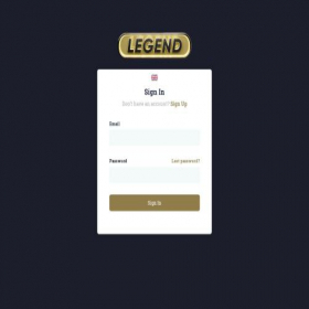 Скриншот главной страницы сайта legend.gift