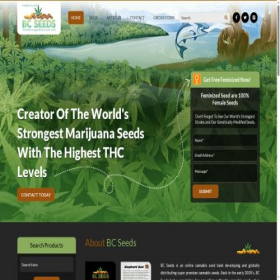 Скриншот главной страницы сайта legendsseeds.com