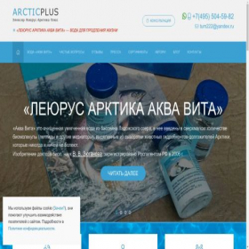 Скриншот главной страницы сайта leivrus.com