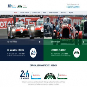 Скриншот главной страницы сайта lemansrace.com