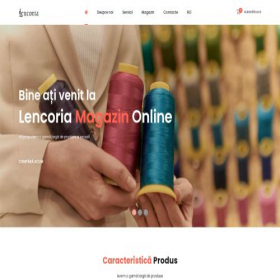Скриншот главной страницы сайта lencoria.md