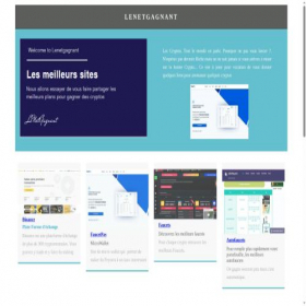 Скриншот главной страницы сайта lenetgagnant.net