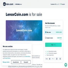 Скриншот главной страницы сайта lenoxcoin.com