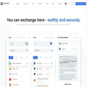 Скриншот главной страницы сайта leoexchanger.top