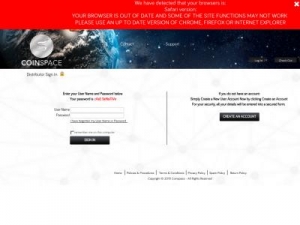 Скриншот главной страницы сайта leomarch.coinspace.biz